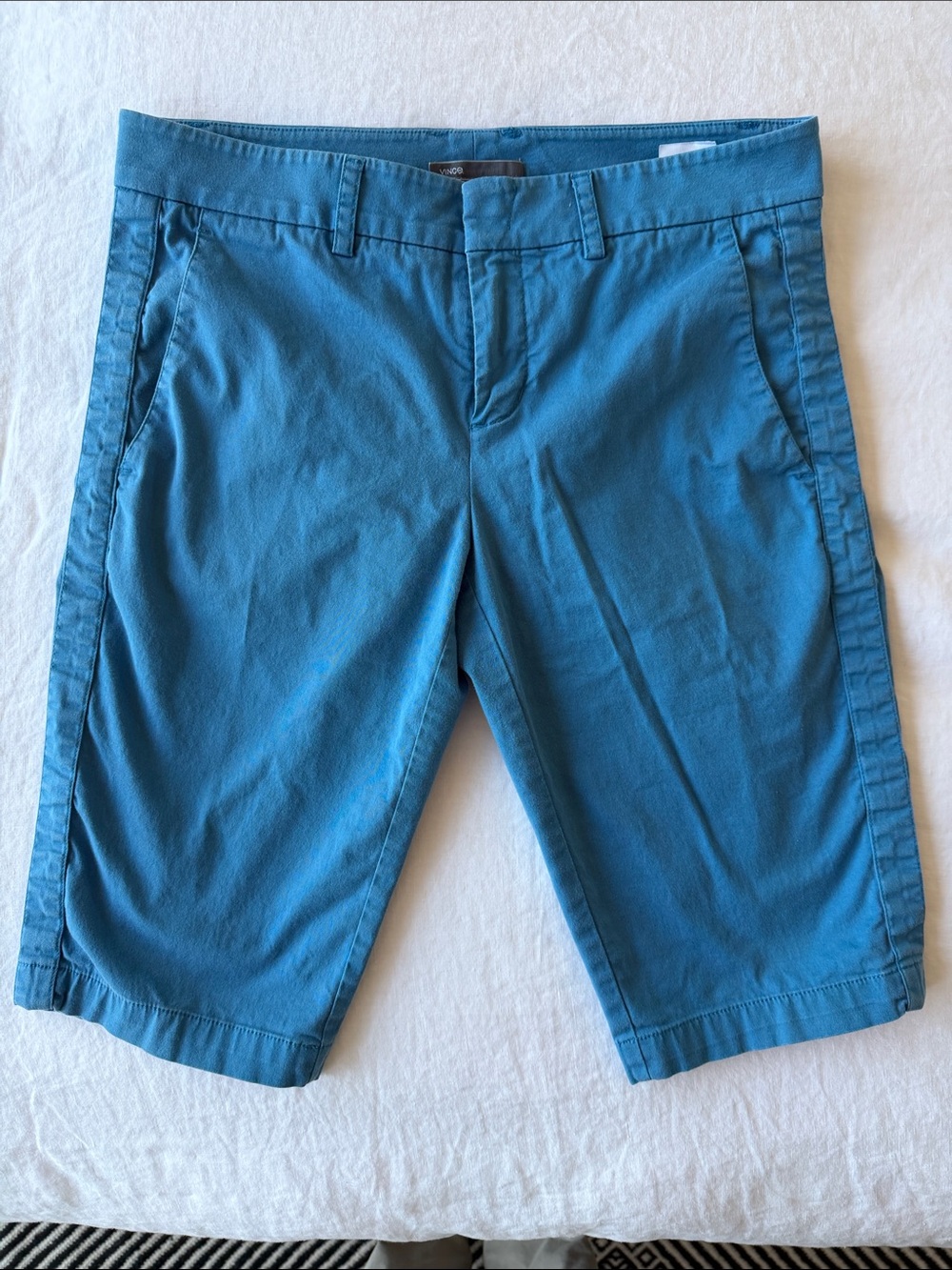 Vince Bright Blue Cotton Bermuda Shorts Size 2